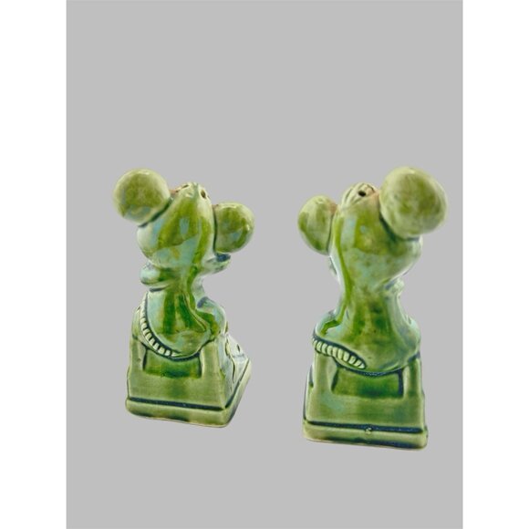 Kitschy MCM Salt Pepper Shakers Mice On Telephone Japan Anthropomorphic Cute VTG - Picture 3 of 5